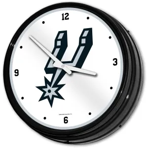 San Antonio Spurs: Retro Lighted Wall Clock