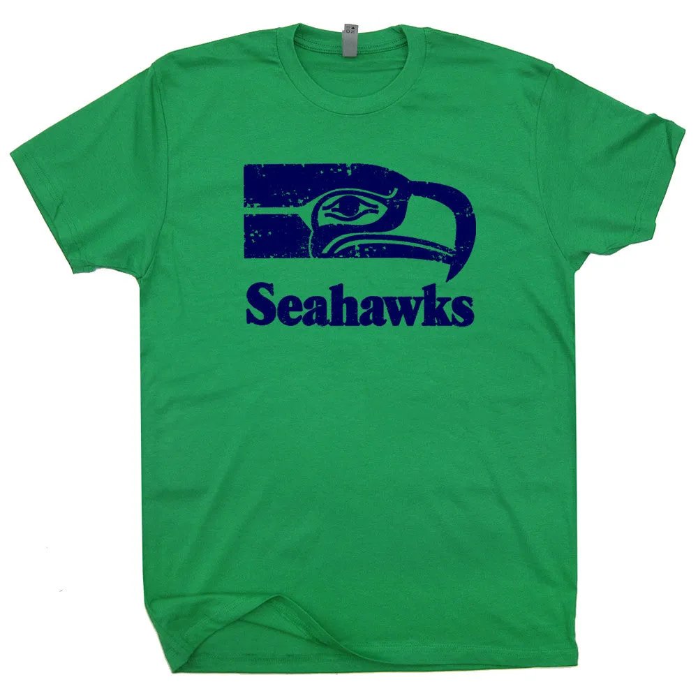 Seattle Seahawks T Shirt Vintage Seattle Seahawks Shirt Retro Seahawks Logo Tee