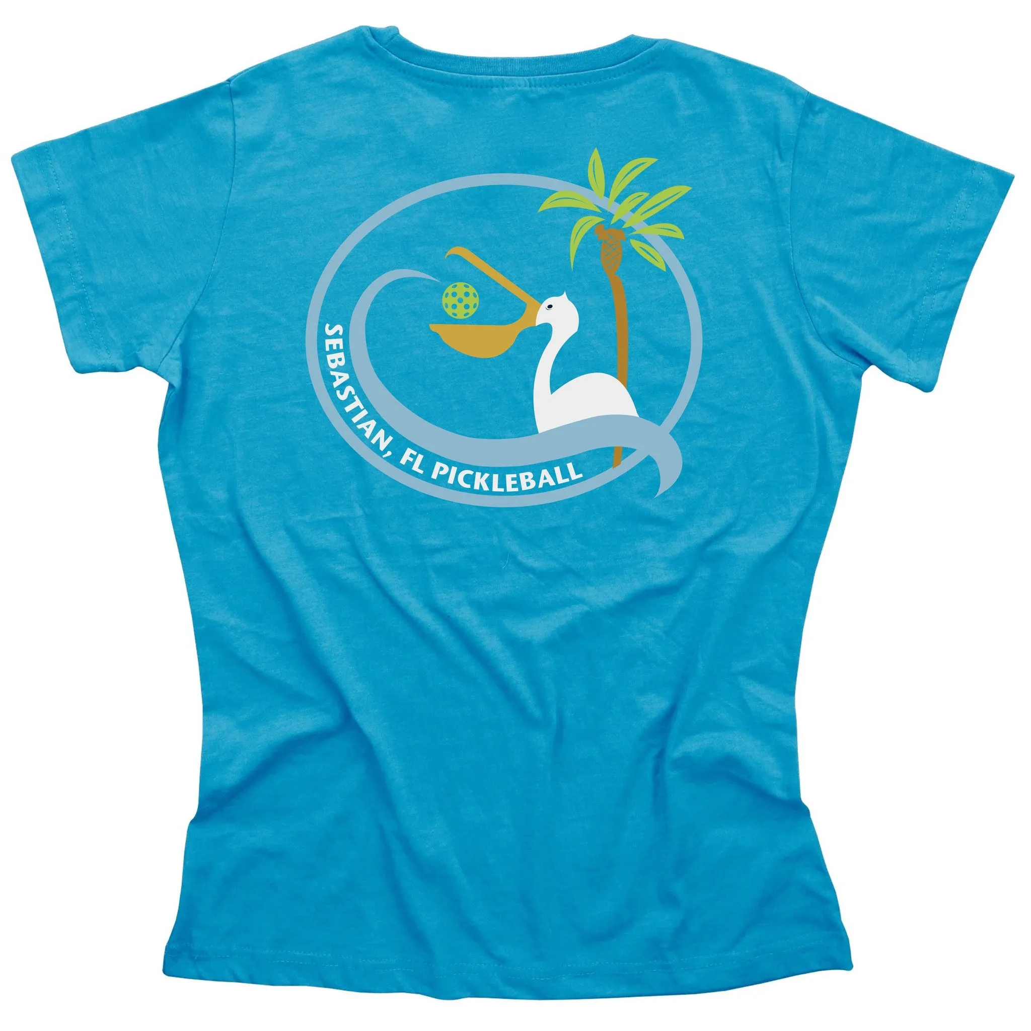 Sebastian, FL Ladies Pickleball Club T-Shirt - Casual Cotton Blend