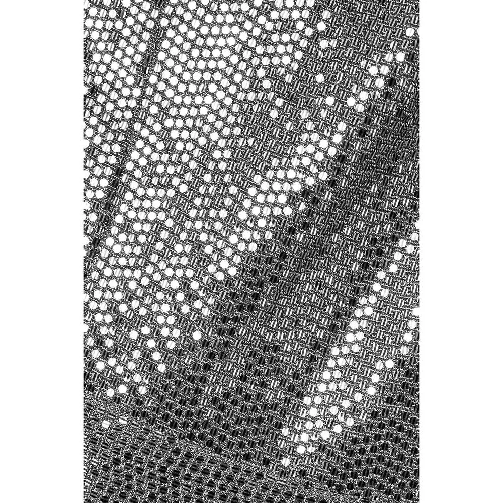 Silver Stretch Sequin Jumpsuit