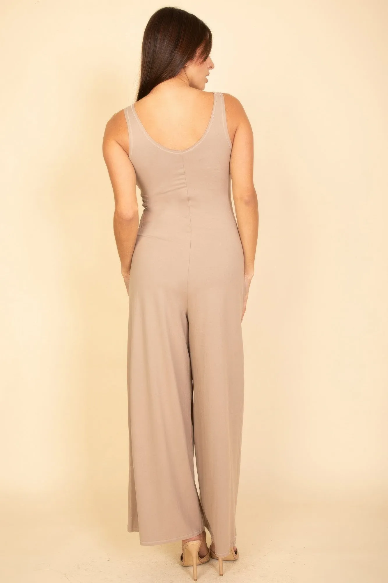 Sleeveless Tank Wide Leg Jumpsuit