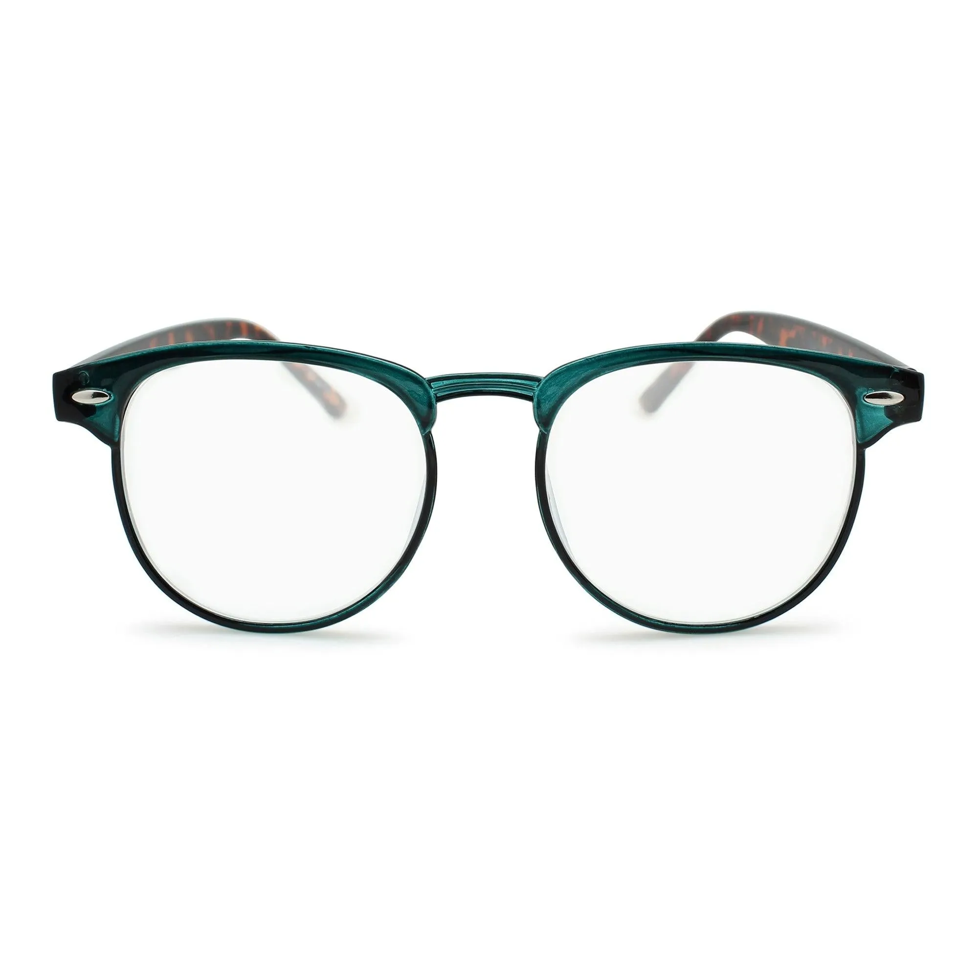 Slim Flat Half Rim Blue Light Reading Glasses | R-621P