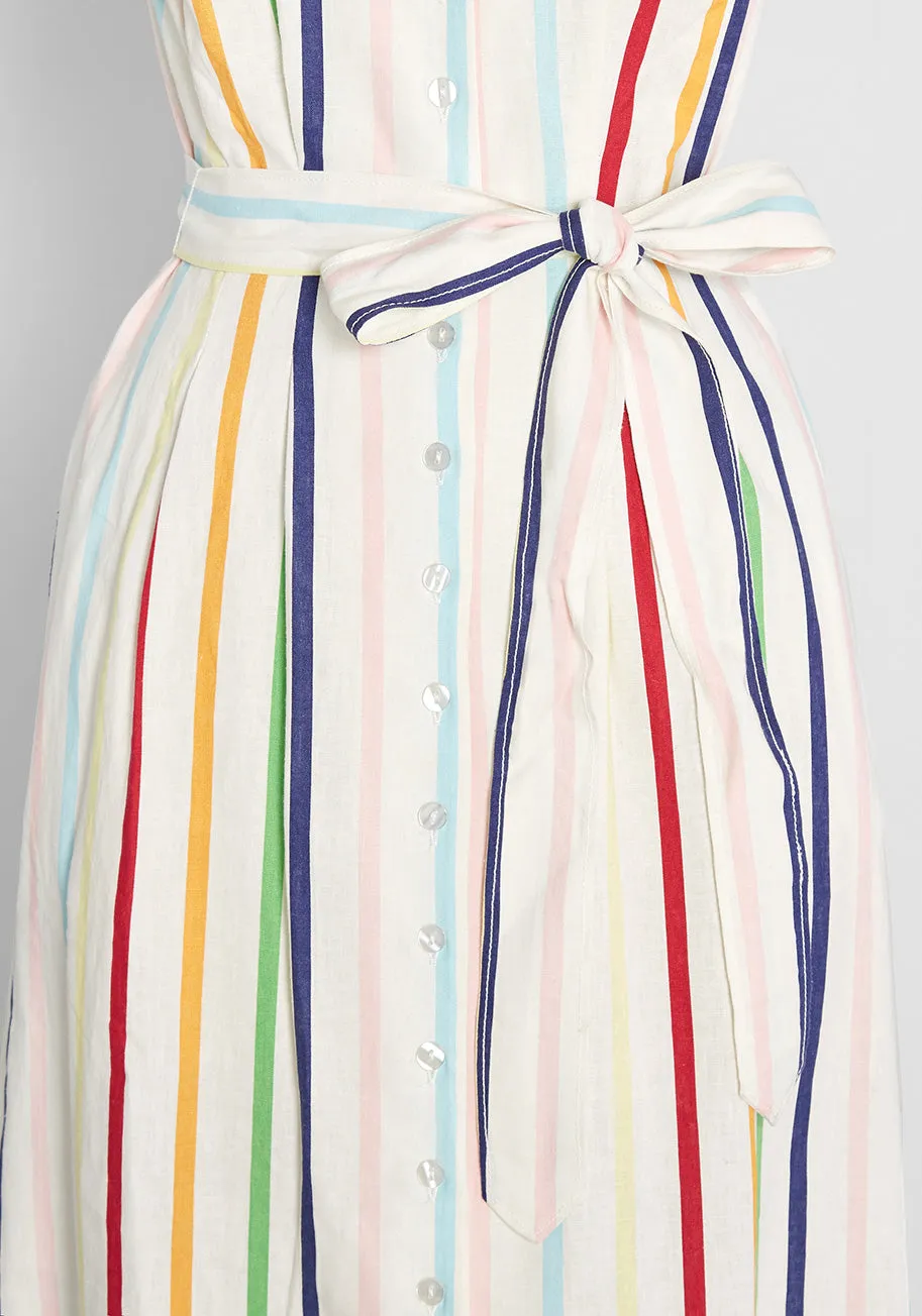 Slow Tide Rollin' Shirt Dress