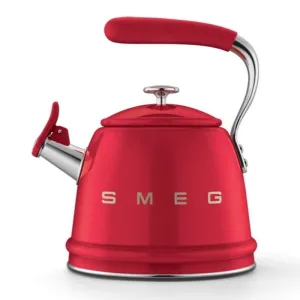 Smeg Whistling Kettle, 2.3 Litre Red CKLW2001RD