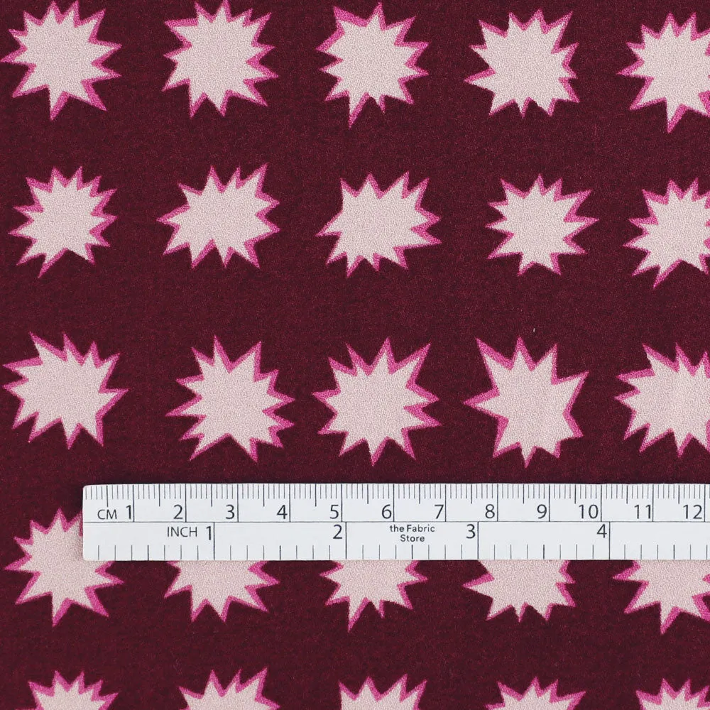 Spark Viscose Crepe - Beet
