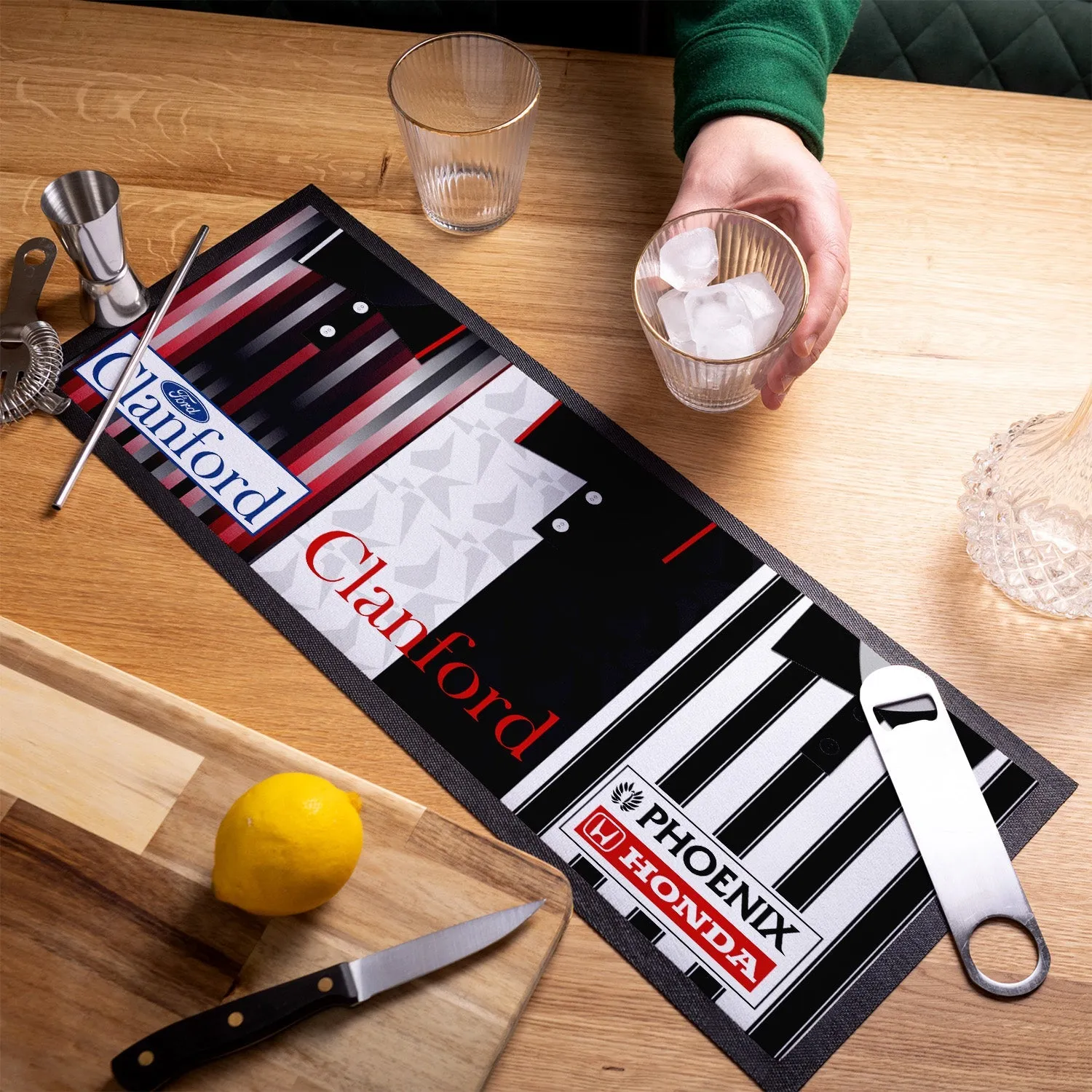 St Mirren Retro Retro Football Shirts - Personalised Bar Runner