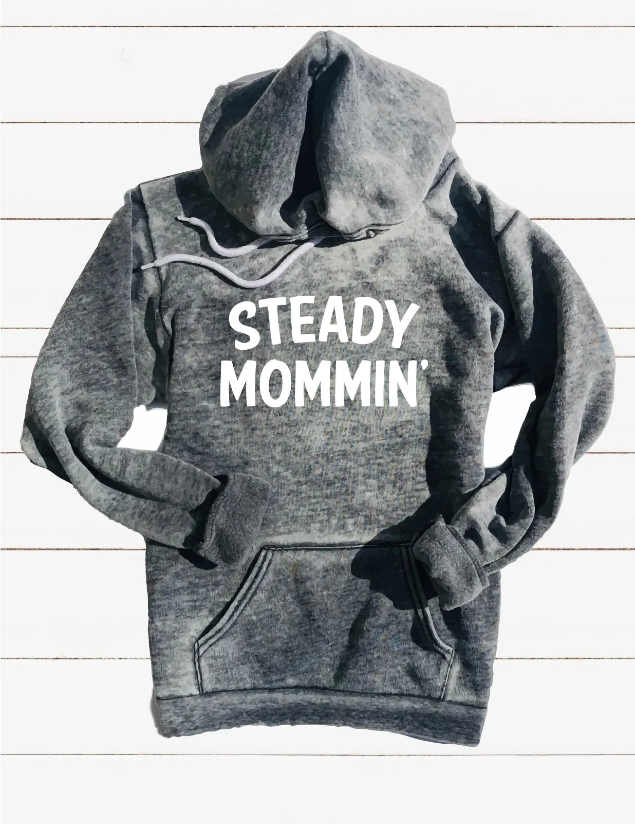 Steady Mommin Sweatshirt | Unisex Burnout Hoodie