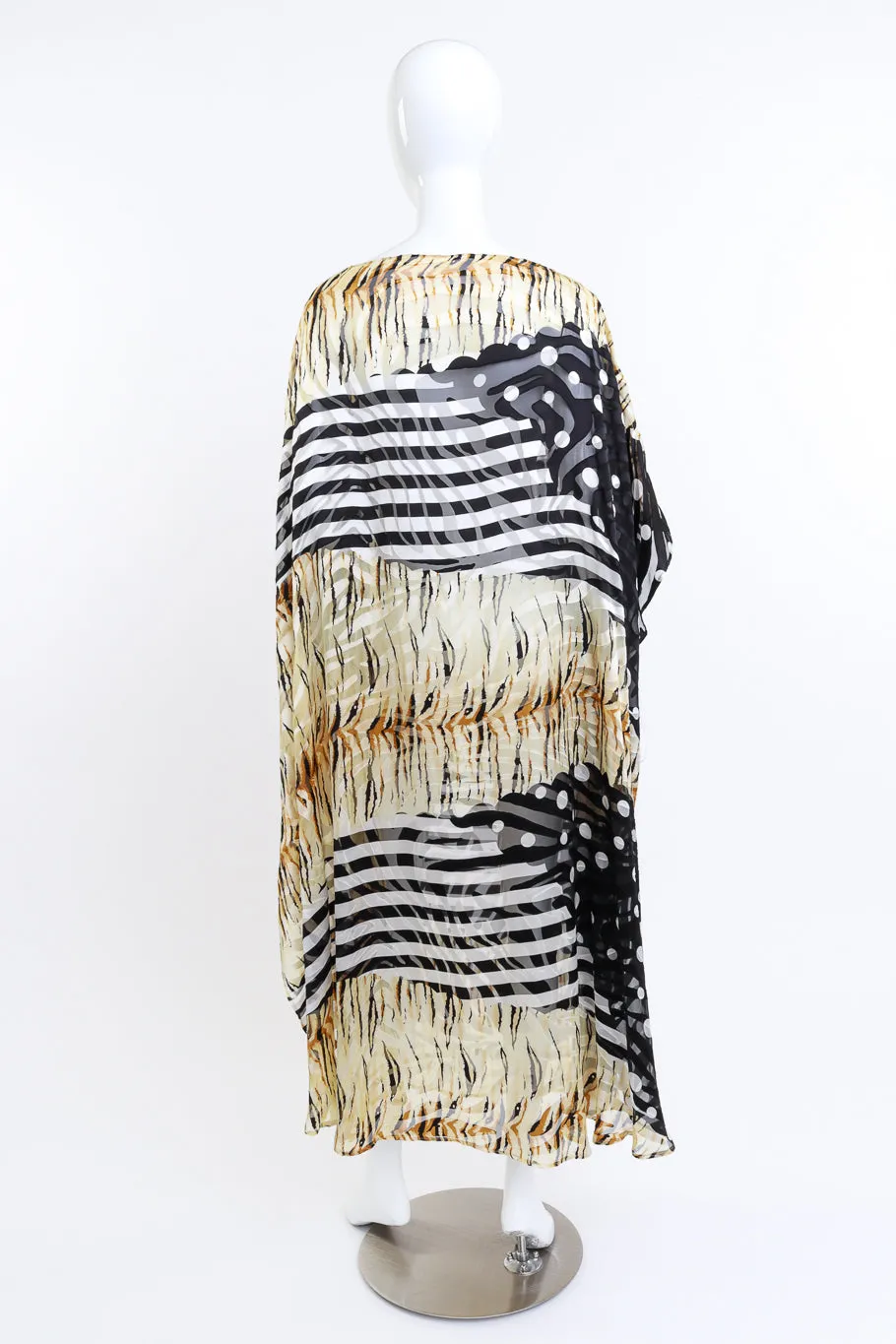 Stripes & Dots Burnout Caftan