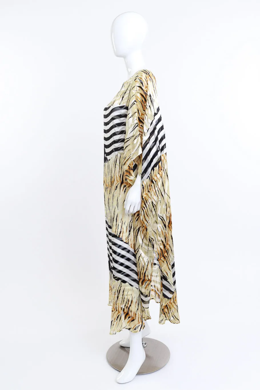 Stripes & Dots Burnout Caftan