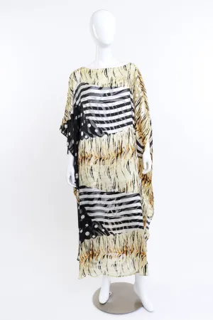 Stripes & Dots Burnout Caftan