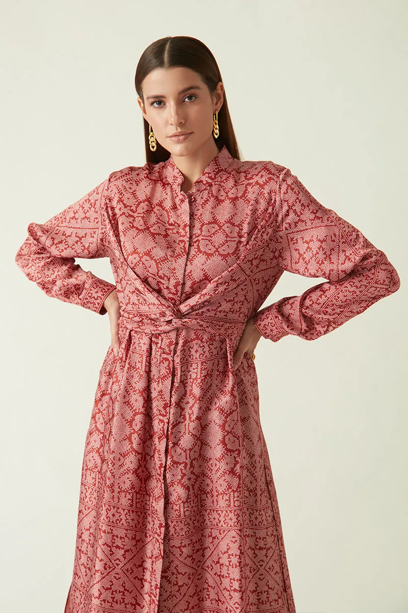 Summer Tunic Modal Satin Ubud Printed-Java E2-Fashion Edit-4JV-26-Payal Pratap
