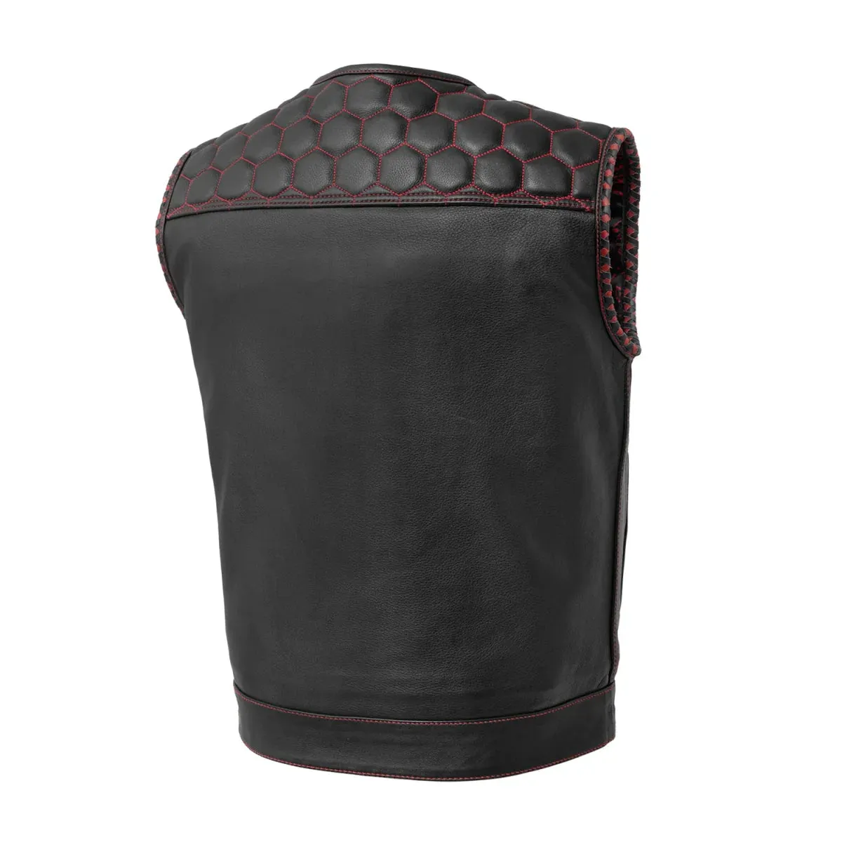 Summit Men's Club Style Leather Vest