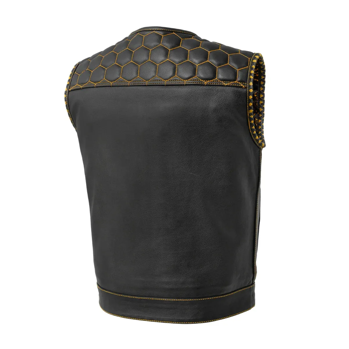 Summit Men's Club Style Leather Vest