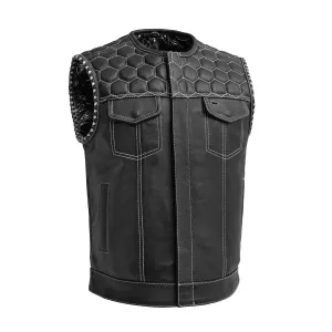 Summit Men's Club Style Leather Vest