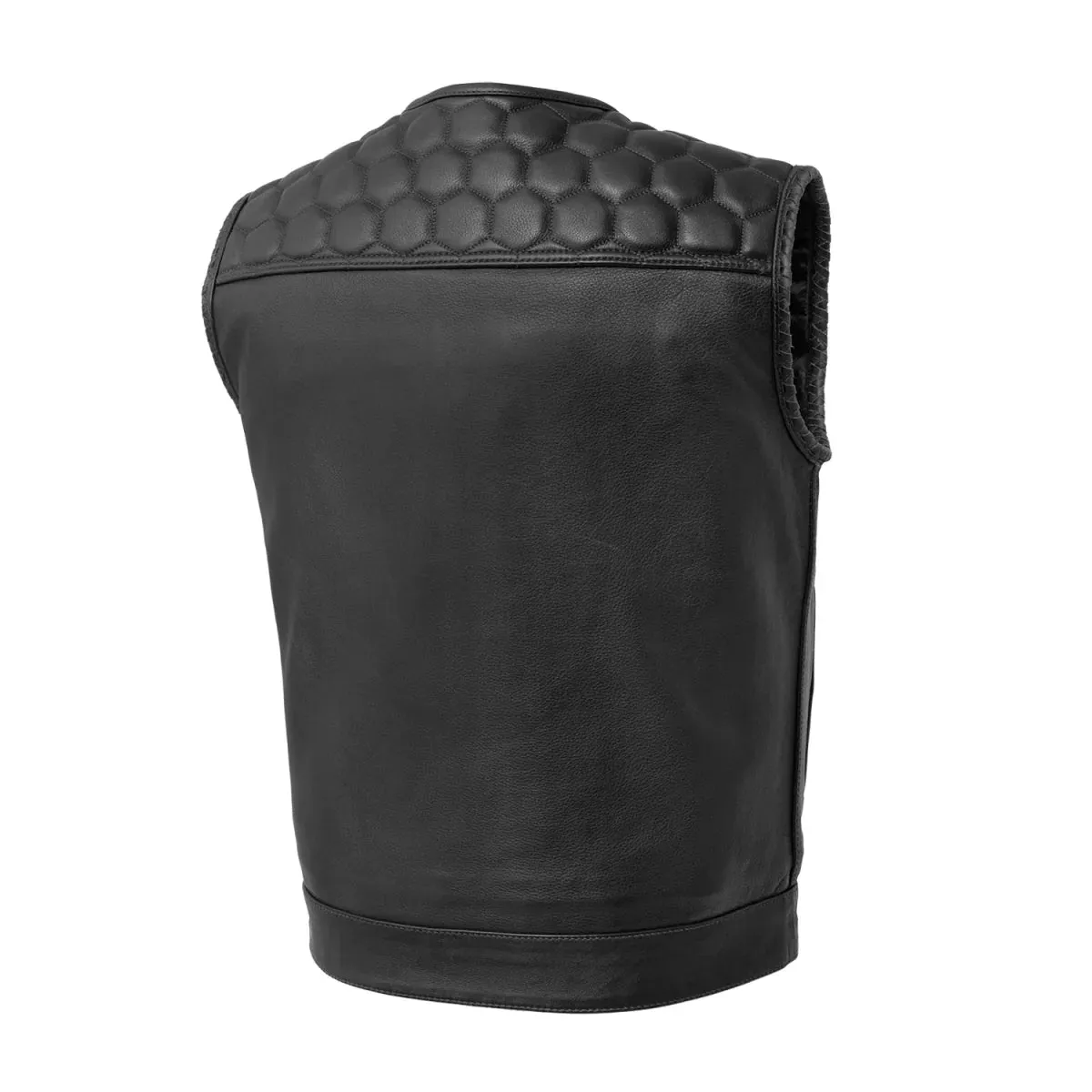 Summit Men's Club Style Leather Vest