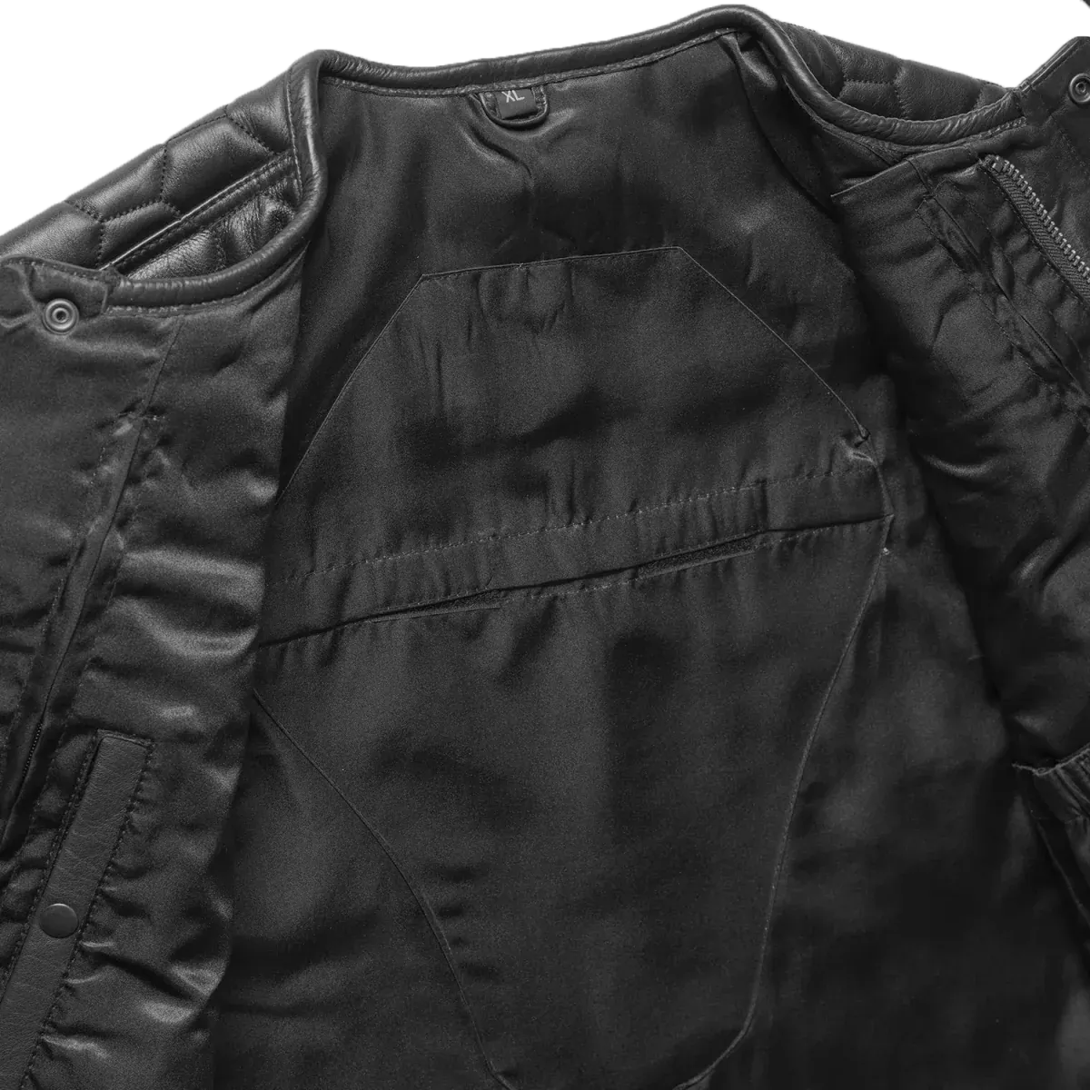 Summit Men's Club Style Leather Vest
