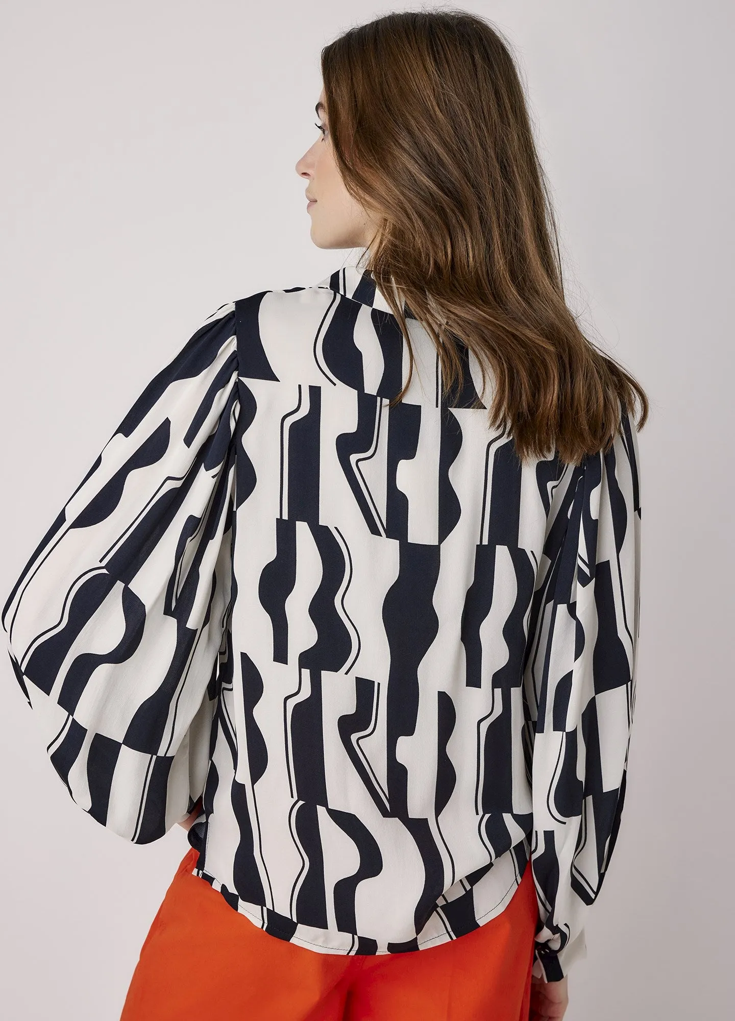 Summum Graphic Print Blouse