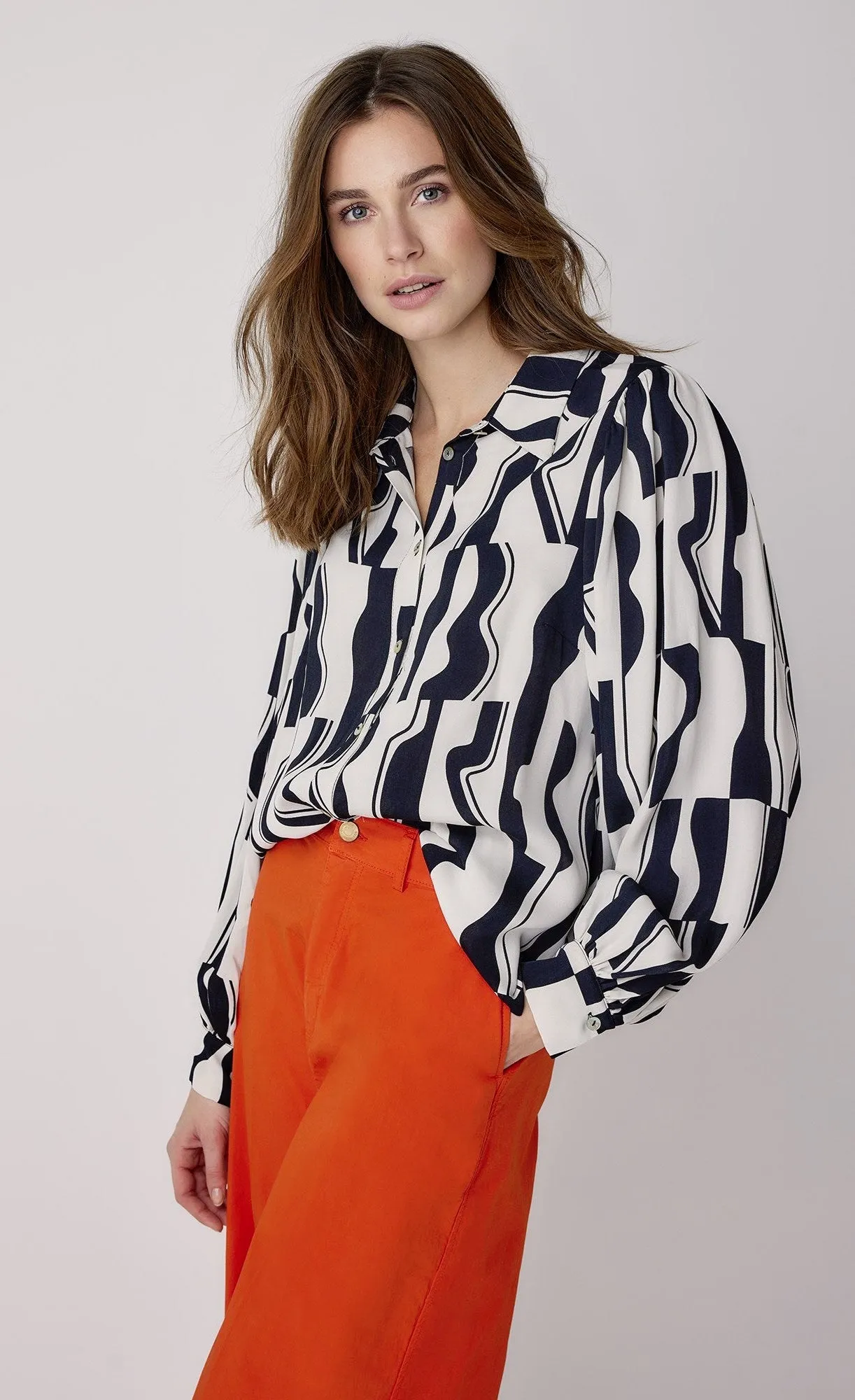 Summum Graphic Print Blouse