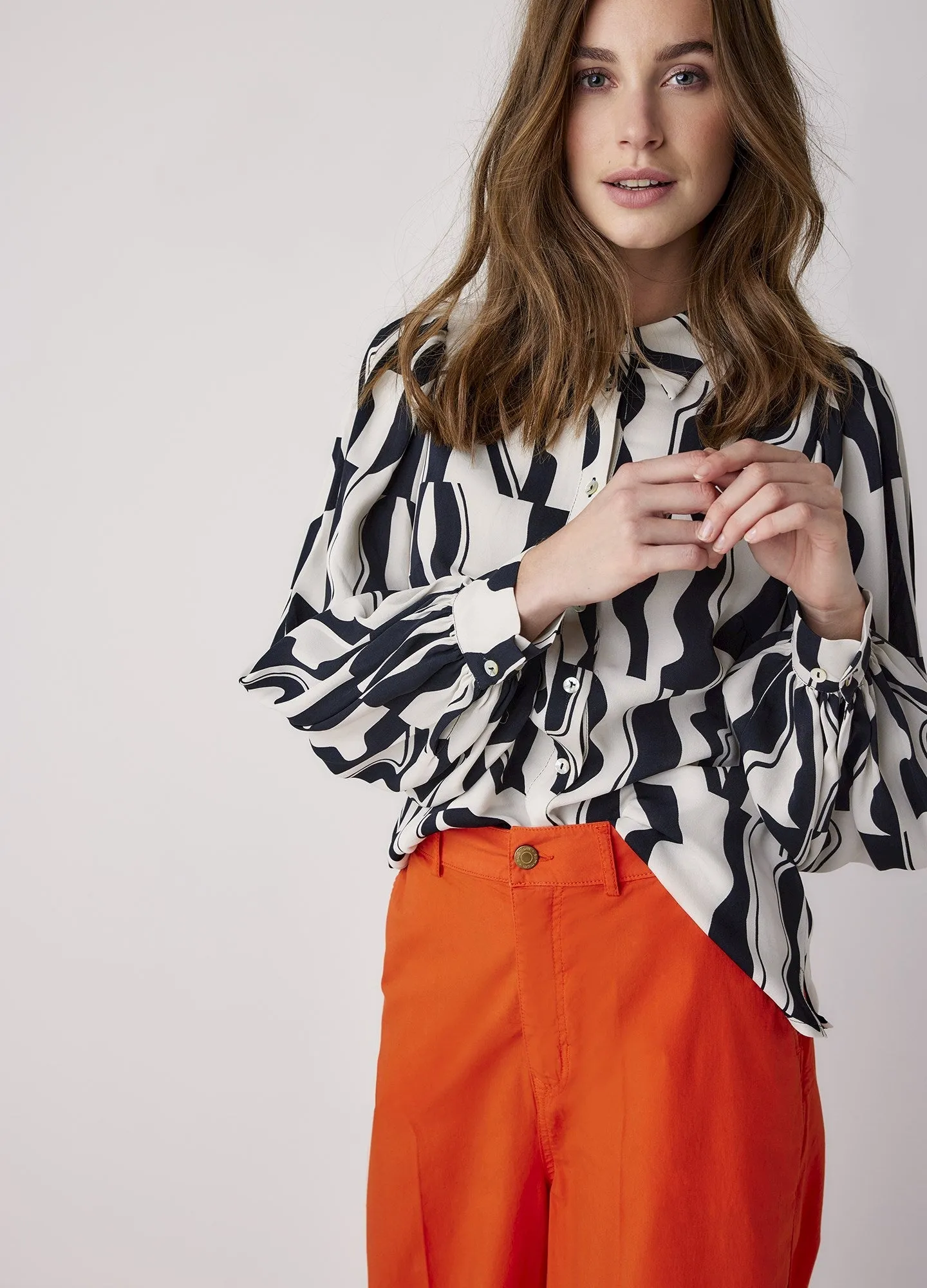 Summum Graphic Print Blouse