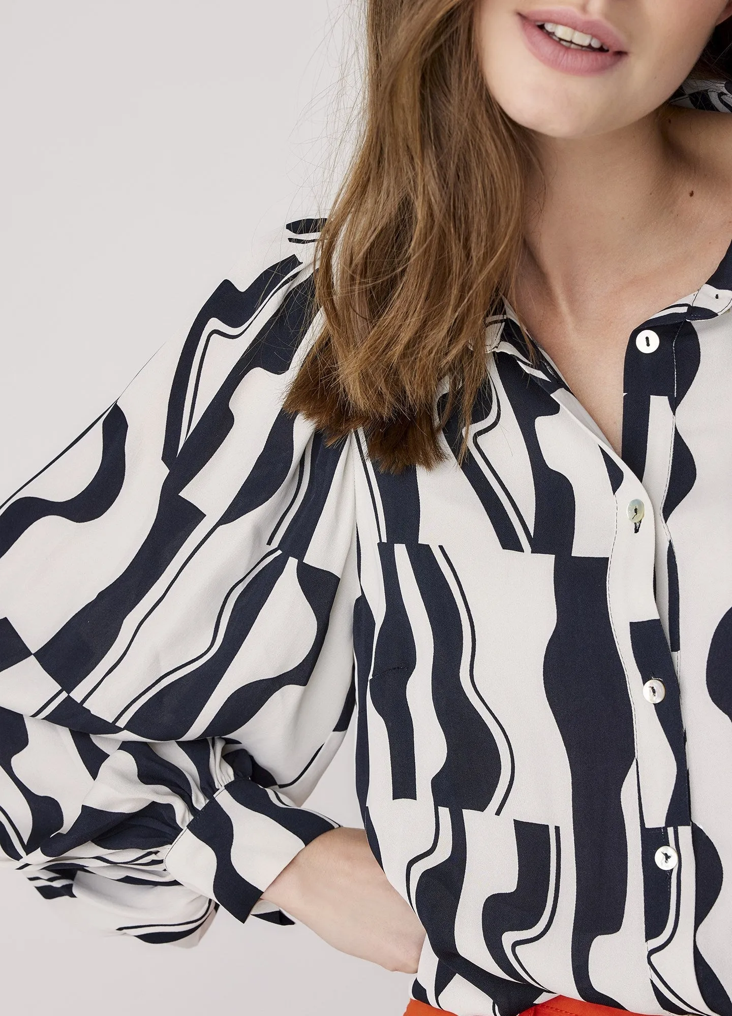 Summum Graphic Print Blouse