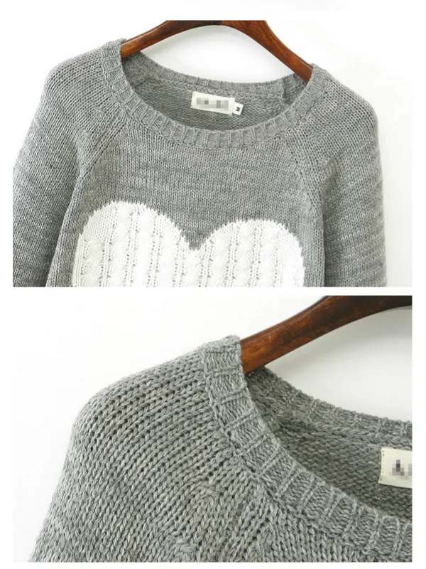 sweet heart cozy sweater