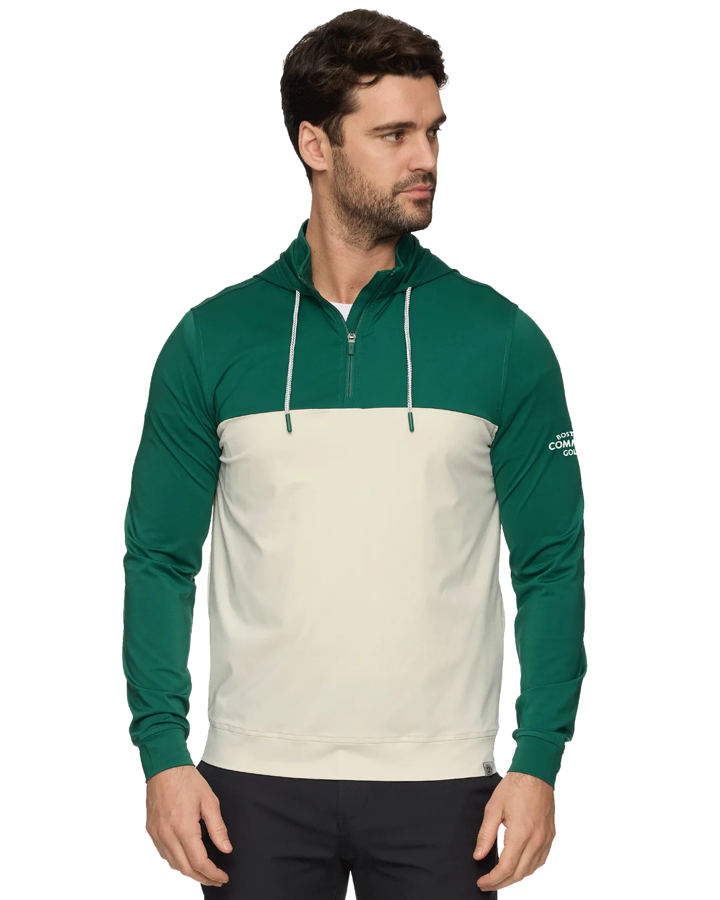 TGL BOSTON COMMON GOLF HOODED PERFORMANCE 1/4-ZIP