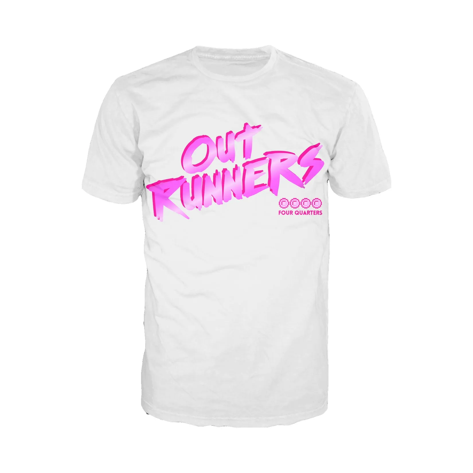 The Four Quarters Logo Outrunners Official Men's T-shirt (White)