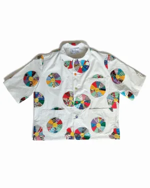THE SHORT SLEEVED CHORE SHIRT - PINWHEELS