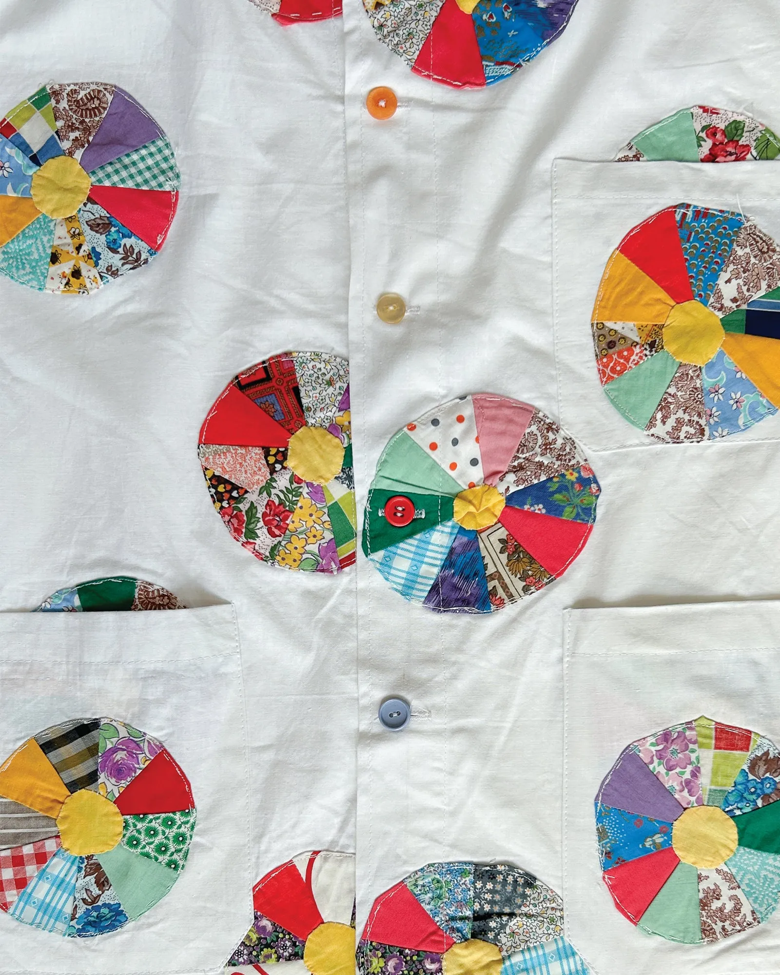 THE SHORT SLEEVED CHORE SHIRT - PINWHEELS