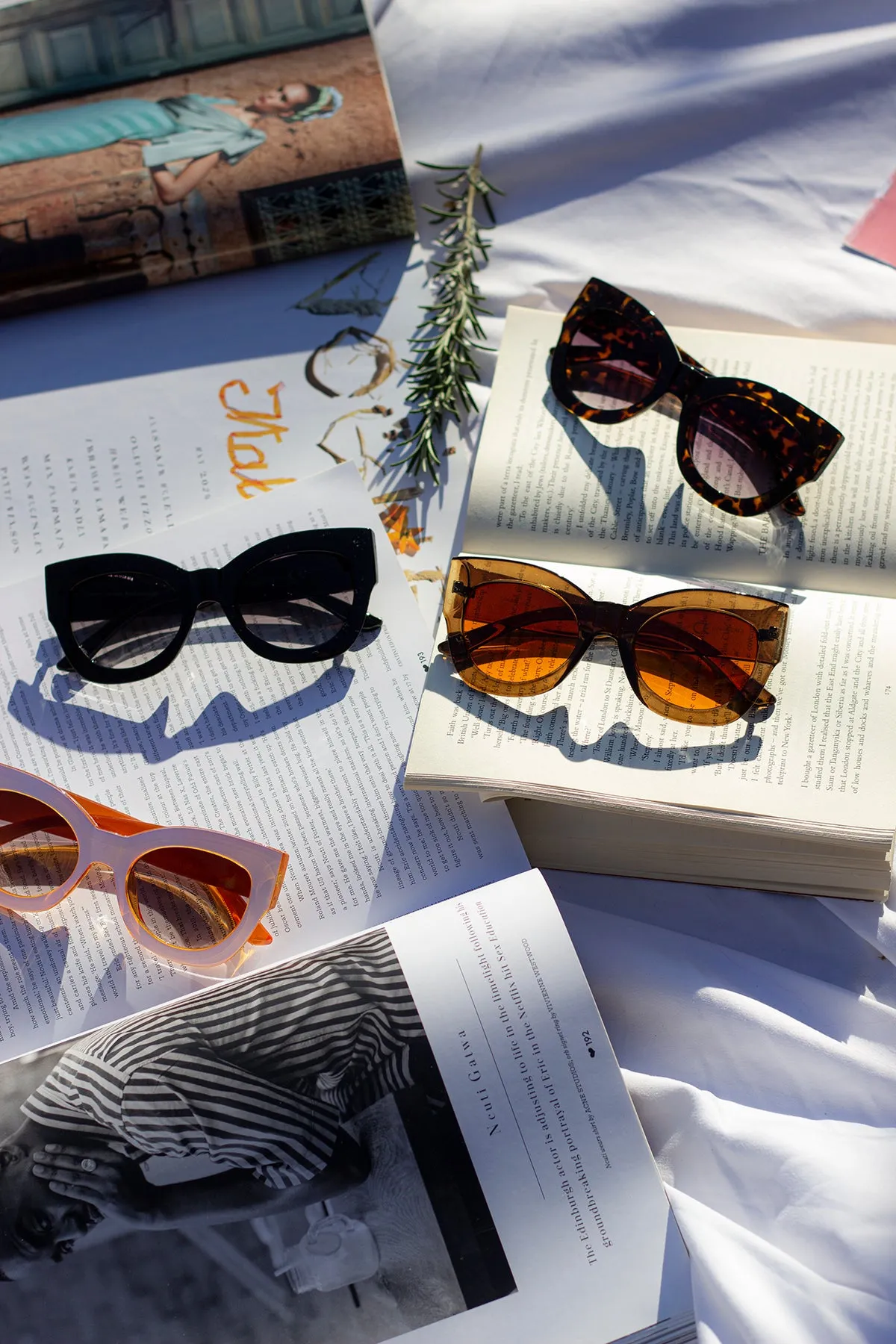 Thick Framed Chunky Cat Eye Sunglasses