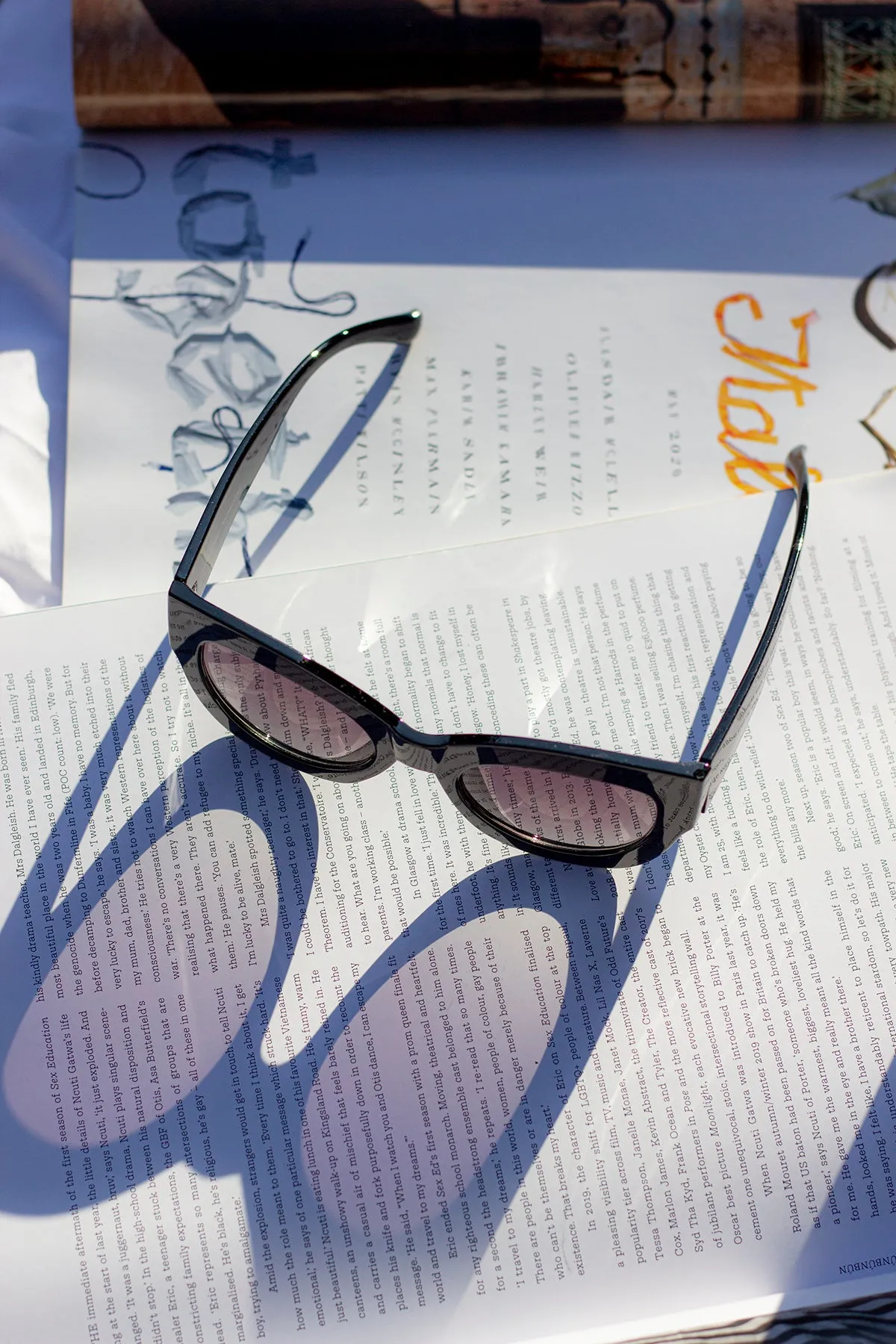 Thick Framed Chunky Cat Eye Sunglasses