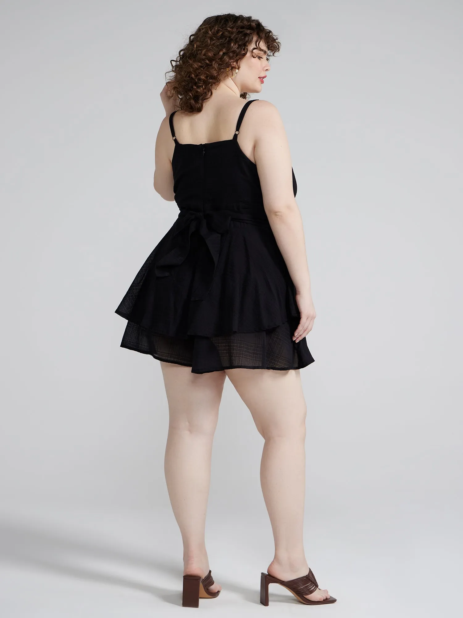 Tie Front Flowy Romper