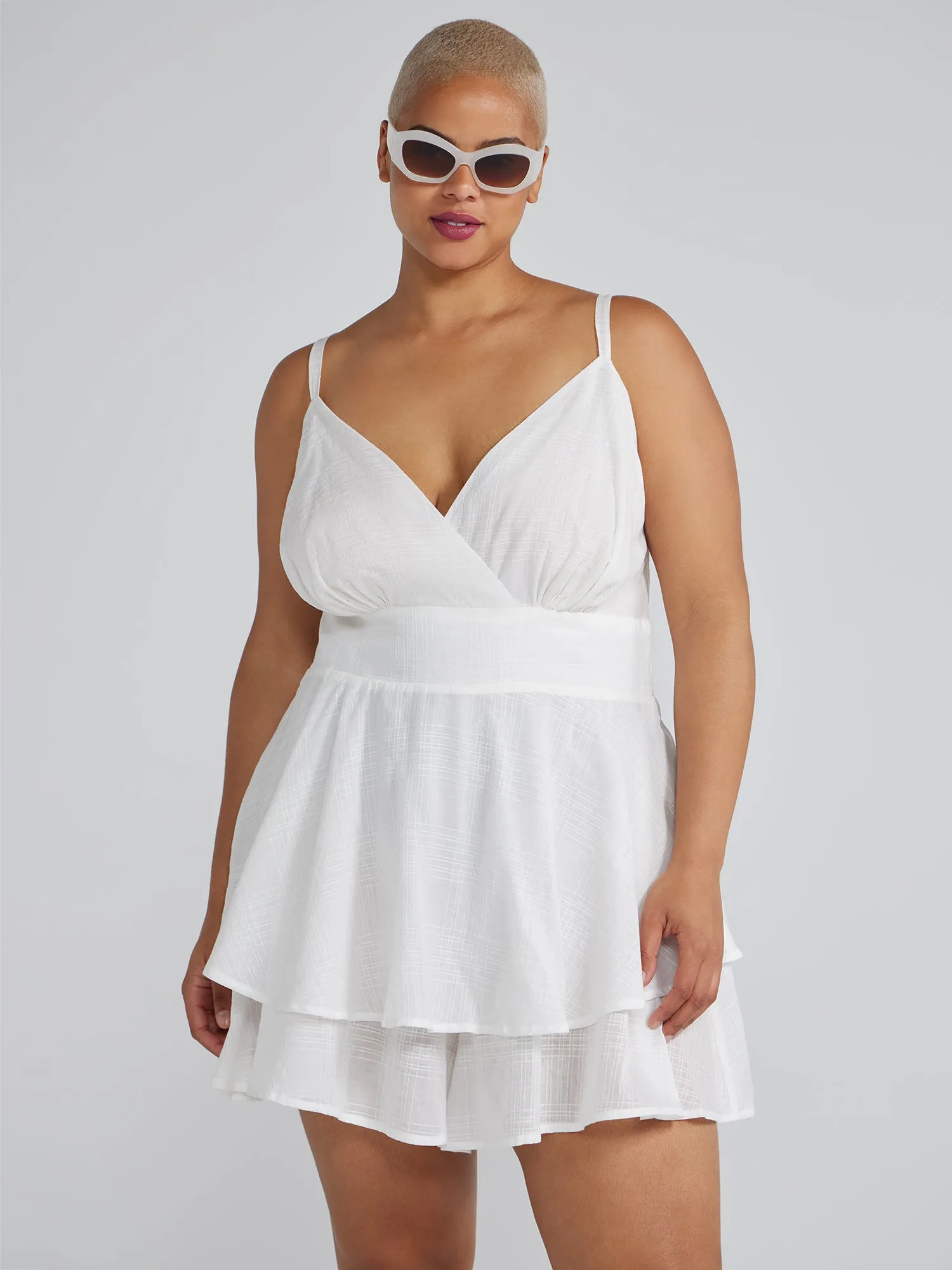 Tie Front Flowy Romper