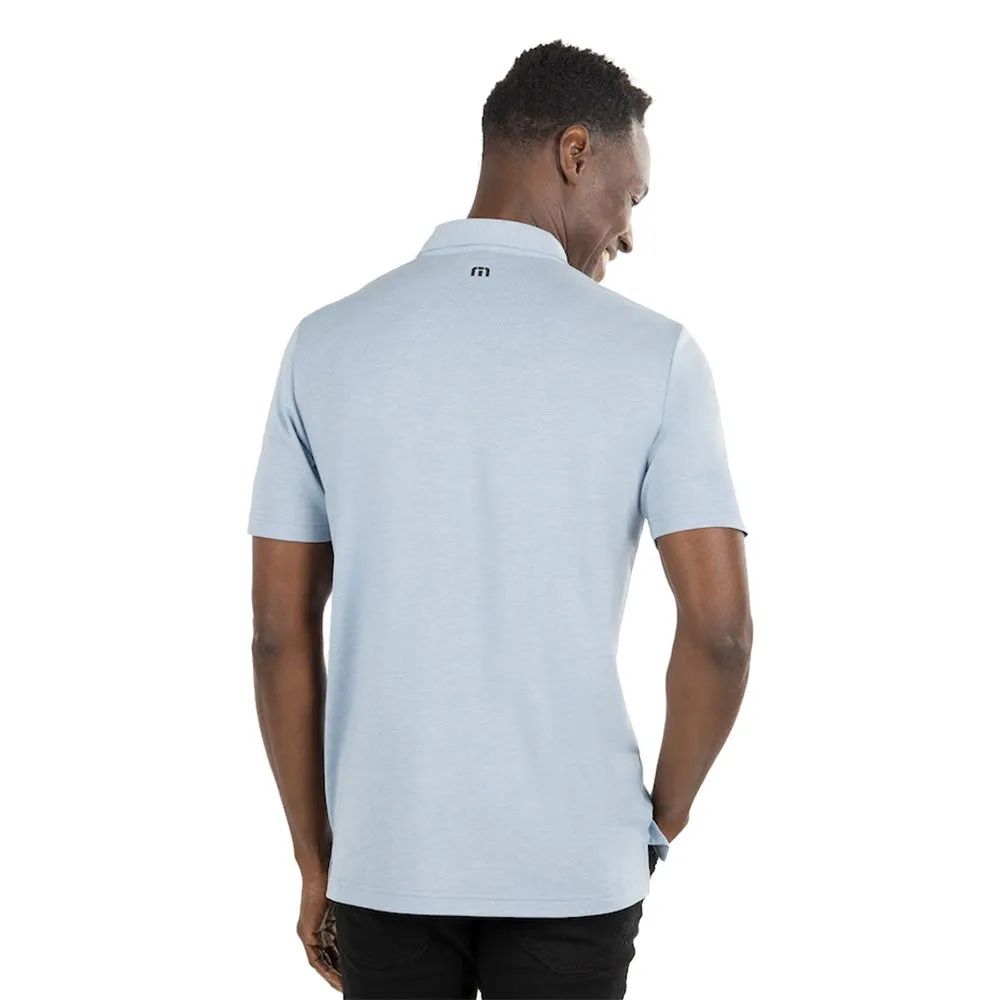 TravisMathew Desert Drive Faded Denim Mens Golf Polo