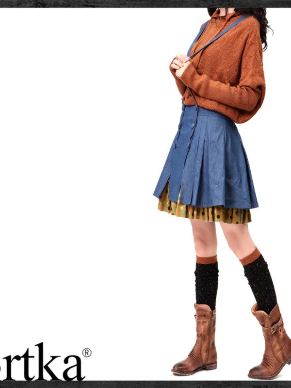 two pieces suspender skirt