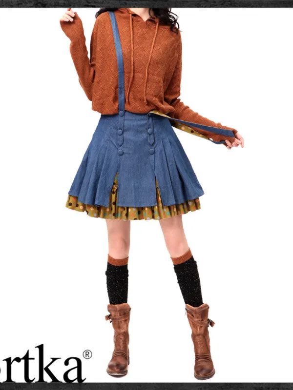 two pieces suspender skirt