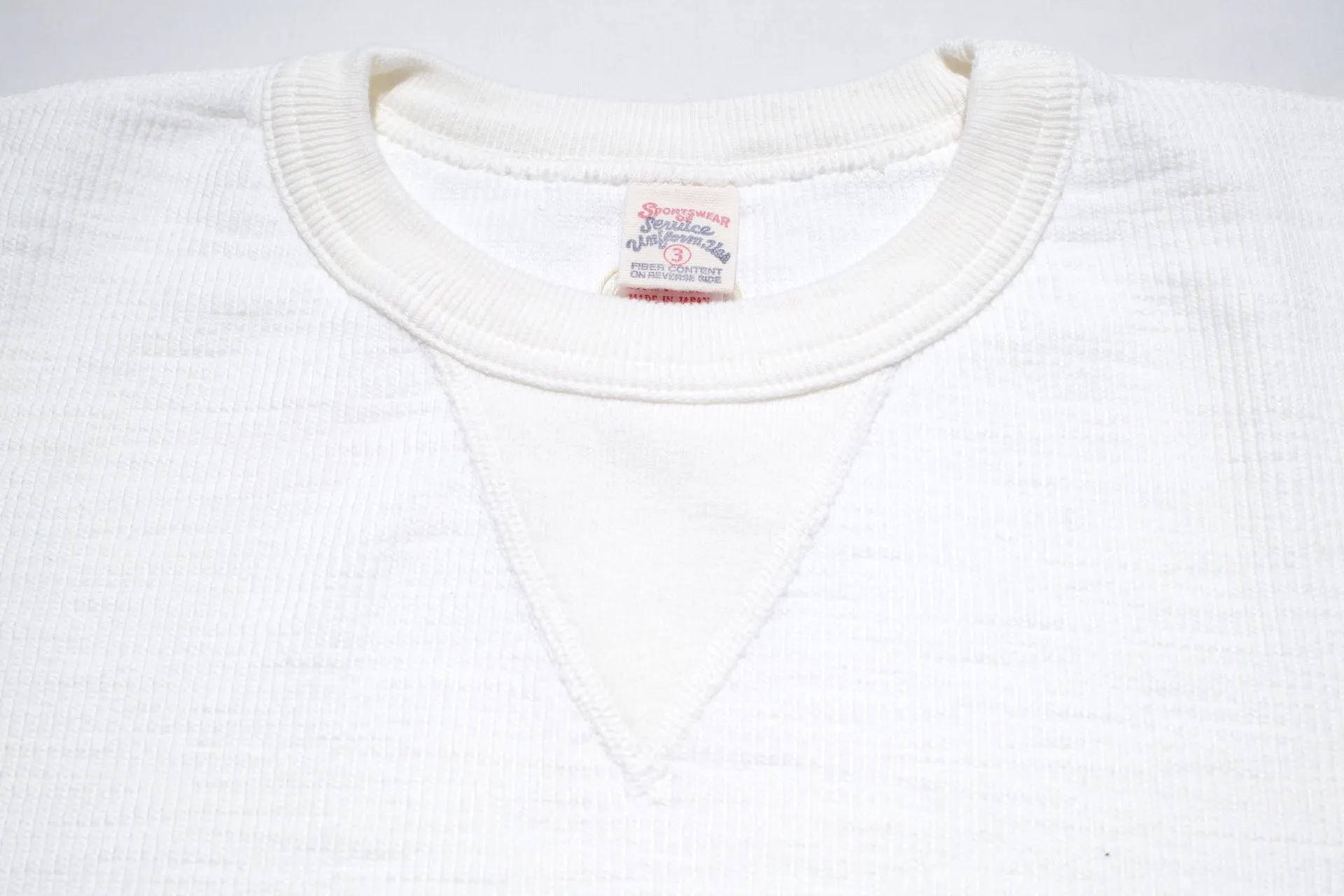 UES 11.8oz Ribbing Thermal Sweatshirt (Off White)