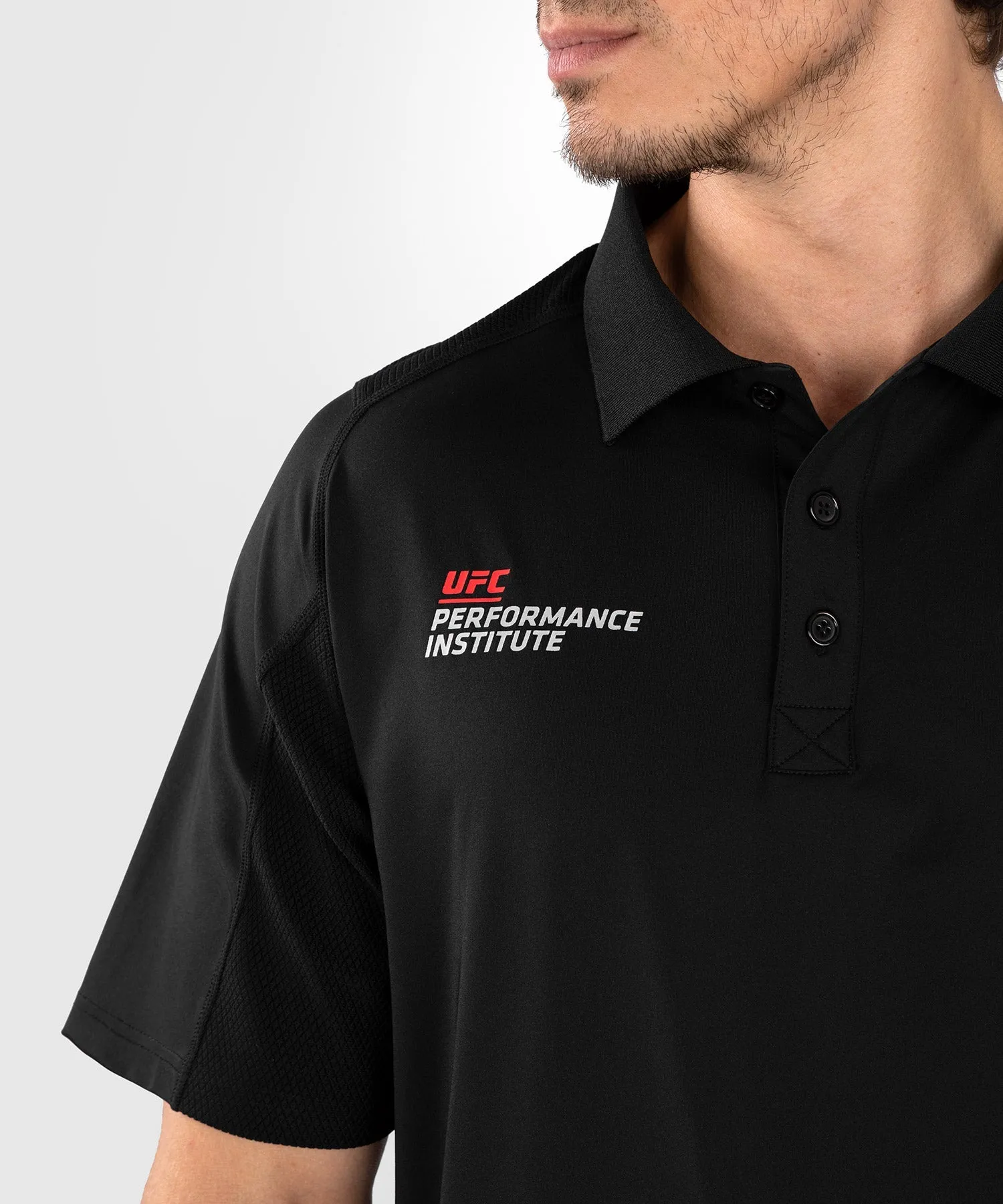 UFC Venum Performance Institute 2.0 Polo da Uomo - Nero/Rosso