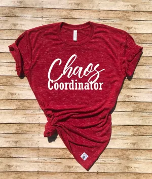 Unisex Crew Neck T Shirt Chaos Coordinator Shirt - Chaos T Shirt - Funny T shirt - Trending Graphic T Shirt - Funny Mom Shirt - Mom Shirt