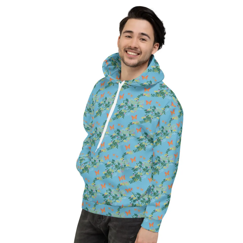 Unisex Hoodie, Butterfly Woods