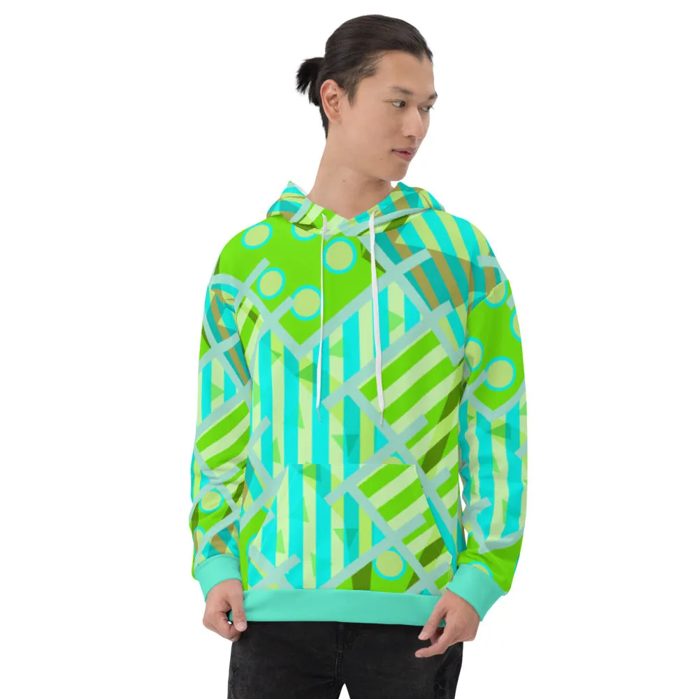 Unisex Hoodie, Memphis Maze