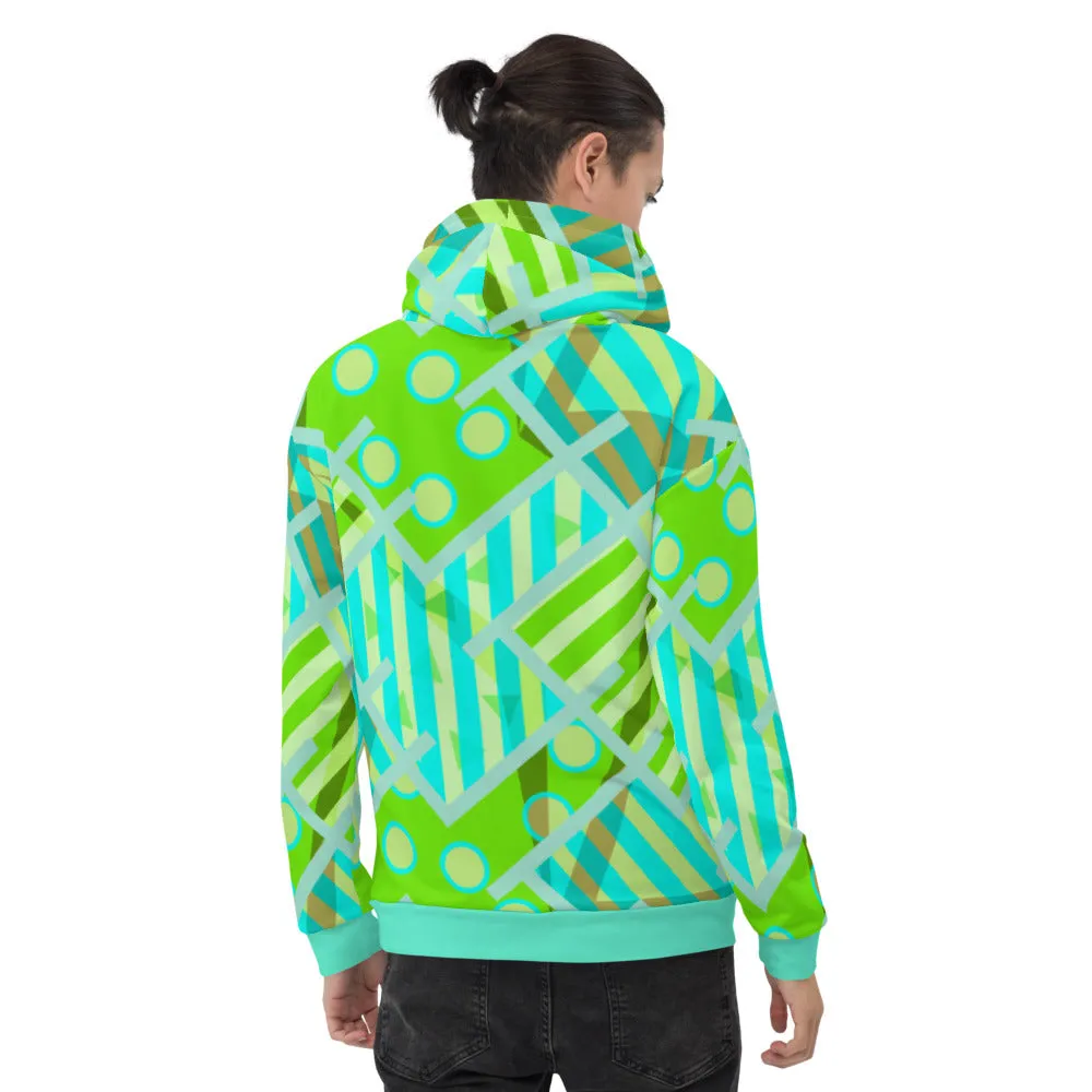 Unisex Hoodie, Memphis Maze
