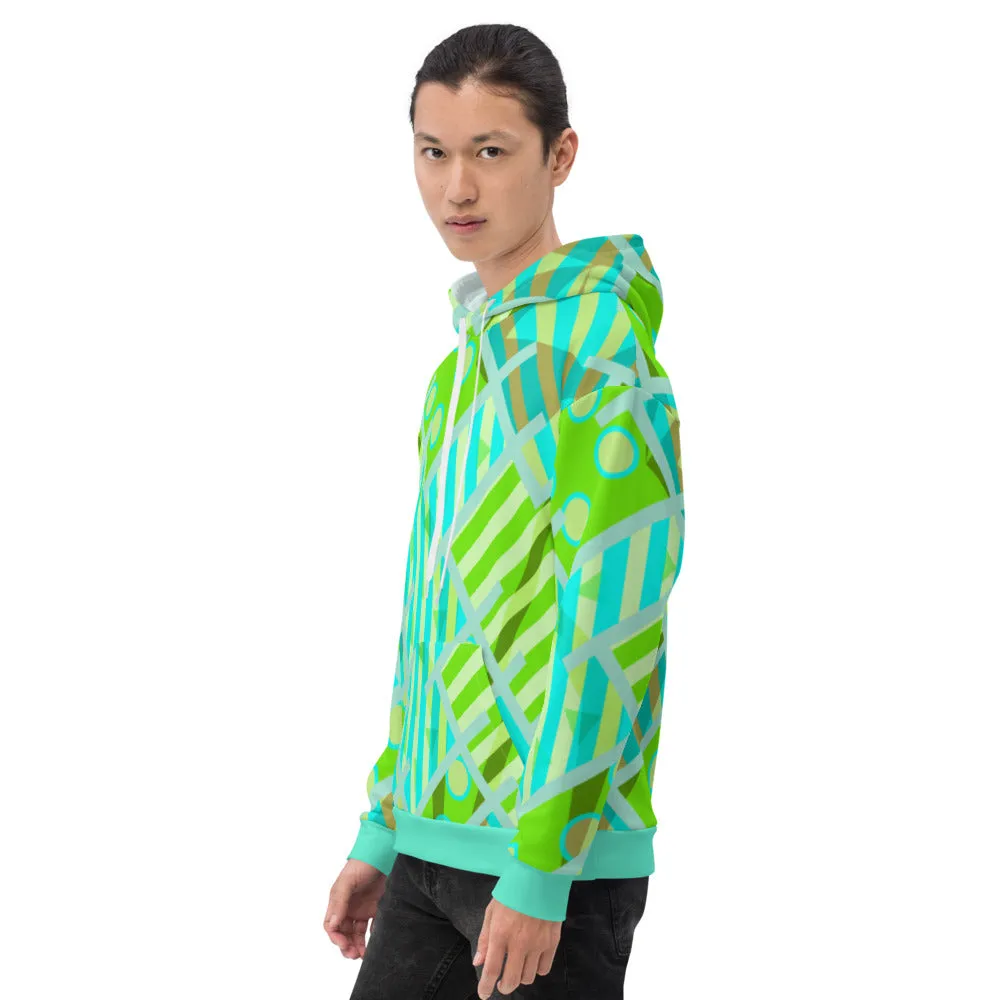 Unisex Hoodie, Memphis Maze