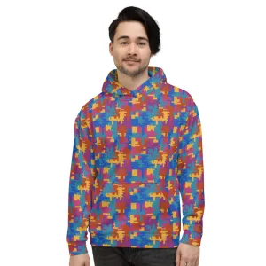 Unisex Hoodie, Multicoloured Forever Linked