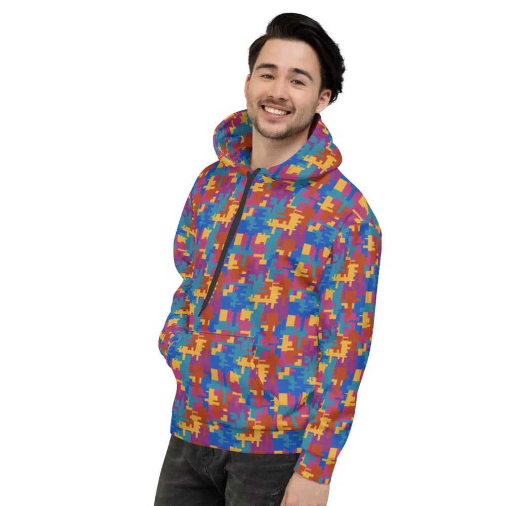 Unisex Hoodie, Multicoloured Forever Linked