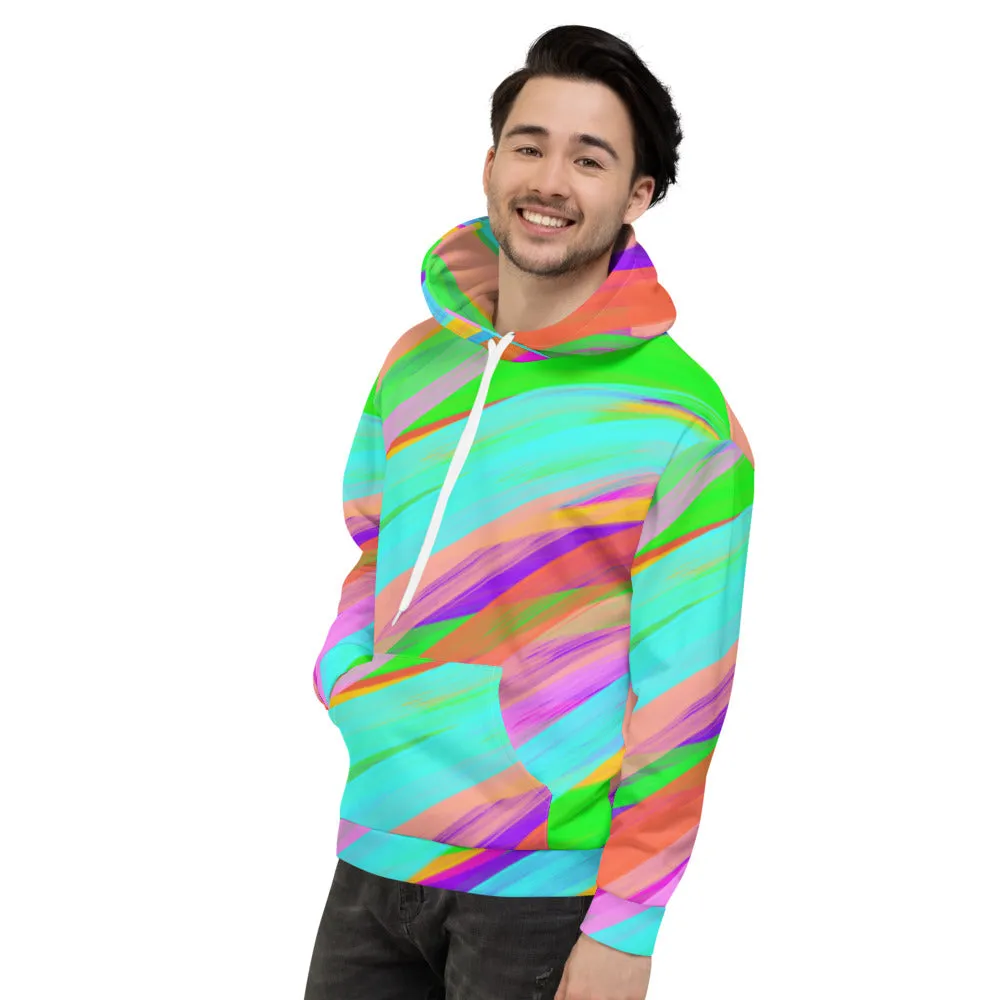 Unisex Hoodie, Rainbow Swirly