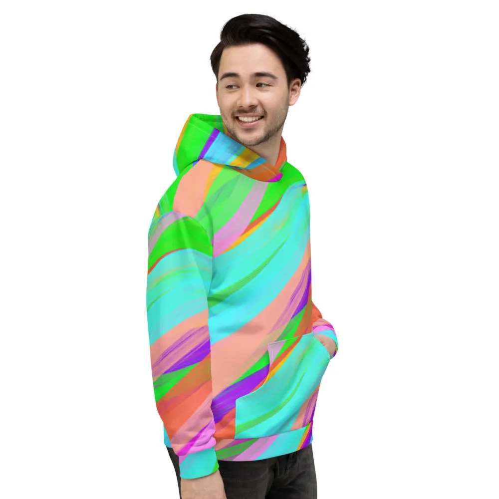 Unisex Hoodie, Rainbow Swirly