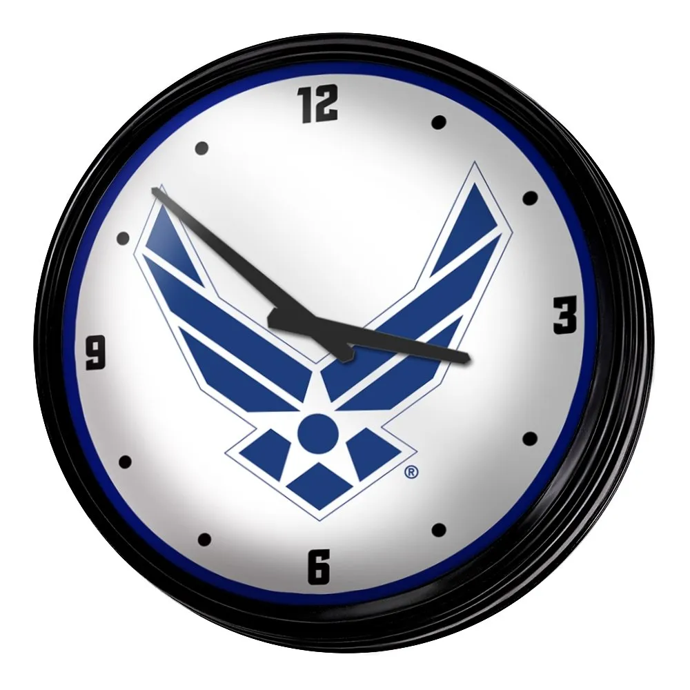 US Air Force: Retro Lighted Wall Clock