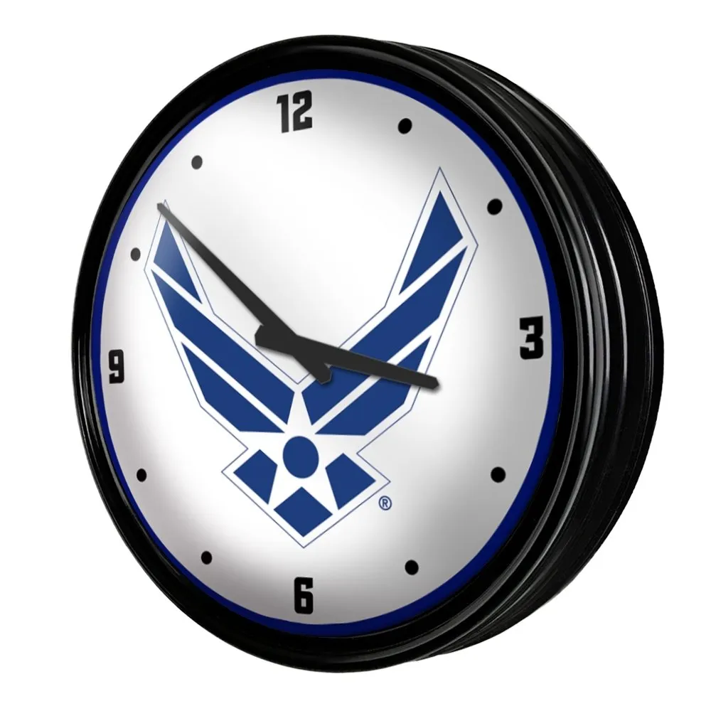 US Air Force: Retro Lighted Wall Clock