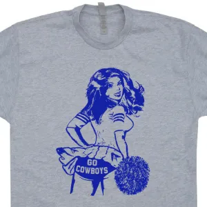 Vintage Dallas Cowboys T Shirt Dallas Cowboys Shirt Cheerleader Shirt Retro Cowboys Logo